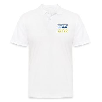 UKRAINE "Ukrainer" slava ukraini - Männer Poloshirt - Weiß - Vorne - Kai (181cm)
