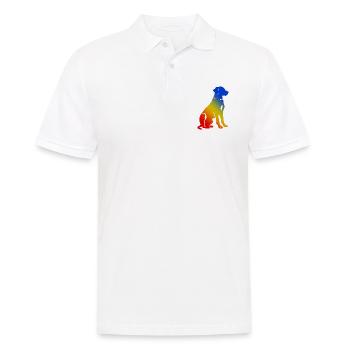 Dackel DachsHund Bunt Hund Bunt - Männer Poloshirt - Weiß - Vorne - Kai (181cm)