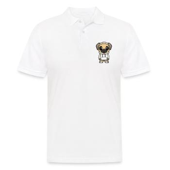 Boxer Dog Funny - Men's Polo Shirt - white - Front - Kai (181cm)