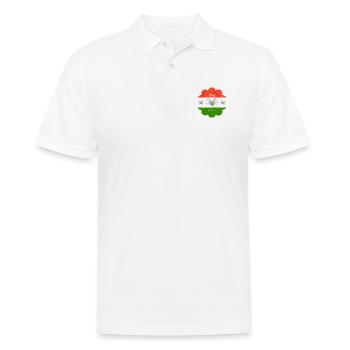 Ungarn Fahne ungarische Flagge - Männer Poloshirt - Weiß - Vorne - Kai (181cm)