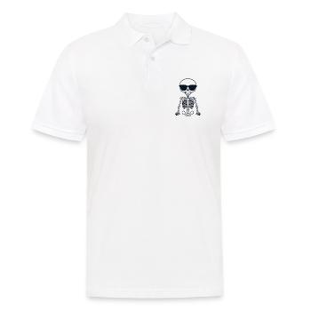 Squelette Halloween Cool - Polo Homme - blanc - Devant - Kai (181cm)