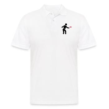 Discgolf - Männer Poloshirt - Weiß - Vorne - Kai (181cm)