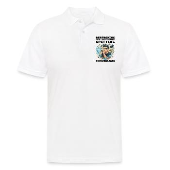 Beatboxing Funny Rhythmic Humor Vocal Percussion - Men's Polo Shirt - white - Front - Kai (181cm)