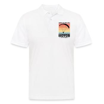 Motorschirmpilot Motorschirm Motorschirm - Männer Poloshirt - Weiß - Vorne - Kai (181cm)