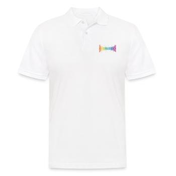 L'amour pour tous! Le monde est coloré! Cadeau LGBT - Polo Homme - blanc - Devant - Kai (181cm)