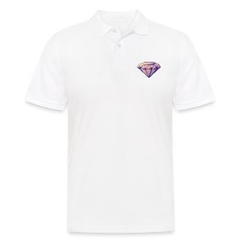 violet gem - Men's Polo Shirt - white - Front - Kai (181cm)