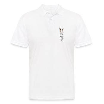 every bunny needs some bunny - Männer Poloshirt - Weiß - Vorne - Kai (181cm)