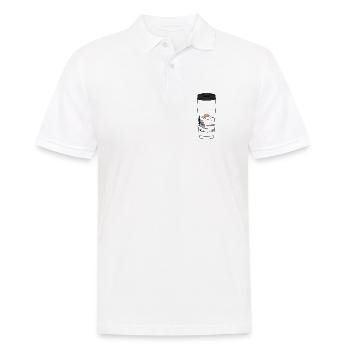 Lever de soleil en tasse de café - Polo Homme - blanc - Devant - Kai (181cm)