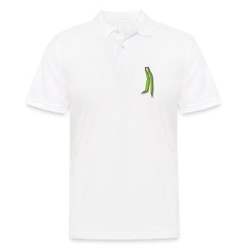 Stangenbohnen mit Schatten - Männer Poloshirt - Weiß - Vorne - Kai (181cm)