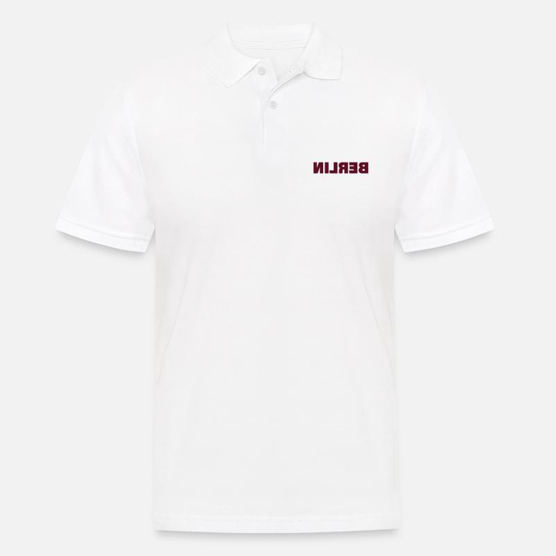 BERLIN - Männer Poloshirt - Weiß
