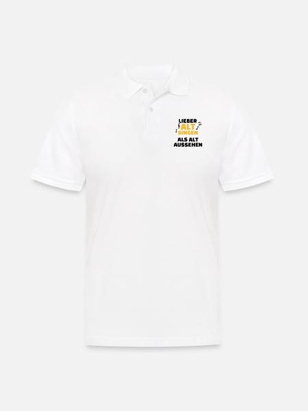 Chor - Männer Poloshirt - Weiß