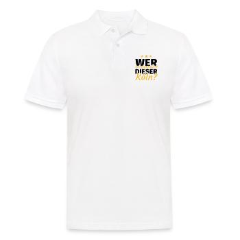 Wer ist eigentlich dieser Köln - Männer Poloshirt - Weiß - Vorne - Kai (181cm)