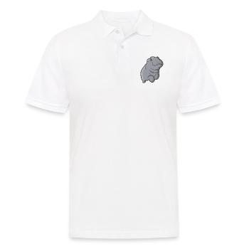 Hippo Hippopotamus Hippopotamus Hippopotamus - Men's Polo Shirt - white - Front - Kai (181cm)