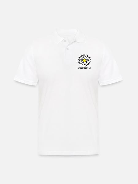 camomile - Men's Polo Shirt - white