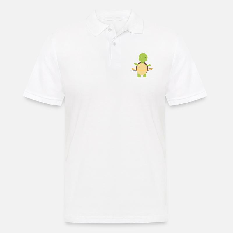 Schildkröte - Männer Poloshirt - Weiß