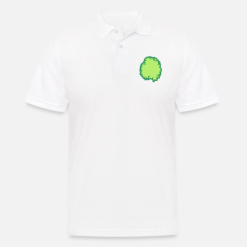 Kleines Gebüsch Comic - Männer Poloshirt - Weiß
