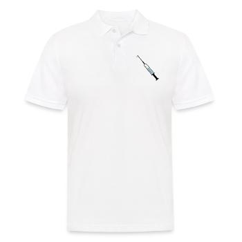 Spritze - Männer Poloshirt - Weiß - Vorne - Kai (181cm)