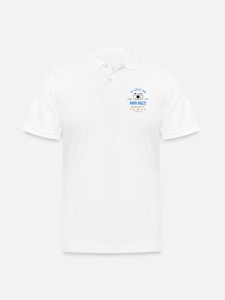 Papa razzi - Polo Homme - blanc