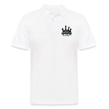 Lusitger Schachspieler Spruch I Schach - Männer Poloshirt - Weiß - Vorne - Kai (181cm)