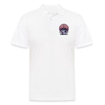 Gehirnfressende Bücher Lustig für Leser und Bücher - Männer Poloshirt - Weiß - Vorne - Kai (181cm)