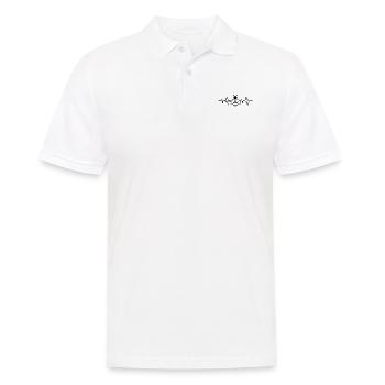Battement de cœur de l’abeille - Polo Homme - blanc - Devant - Kai (181cm)