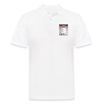 Doktor Stundensatz Humor Geschenkidee - Männer Poloshirt - Weiß - Vorne - Kai (181cm)
