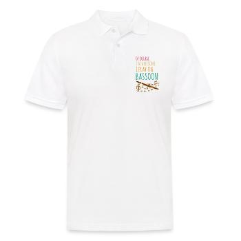 Instrument à vent en bois et instrument à vent basson - Polo Homme - blanc - Devant - Kai (181cm)