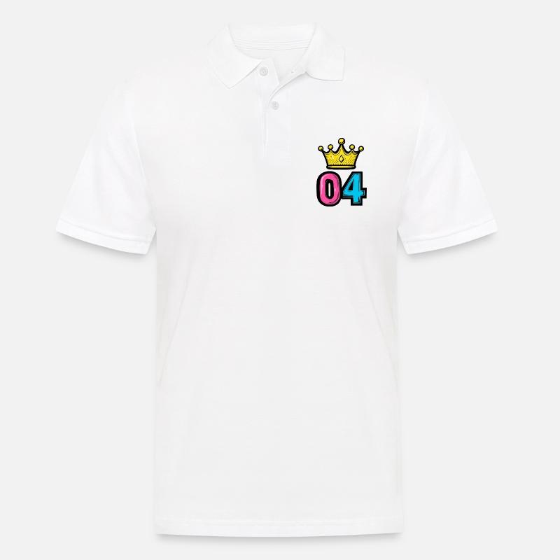 Couronne à 4 chiffres - Polo Homme - blanc