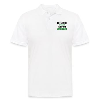 Tempolimit Autobahn Grüne Freiheit Verbot Diesel - Männer Poloshirt - Weiß - Vorne - Kai (181cm)