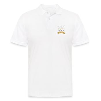 LES ENSEIGNANTS ET LA JOURNÉE MONDIALE DU CHANGEMENT EN DISANT UN CADEAU DE MOTIF - Polo Homme - blanc - Devant - Kai (181cm)