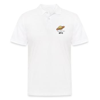 SATURNE HORS DU MONDE LOIN DE LA TERRE PLANÈTE PLANÈTES MOTIF - Polo Homme - blanc - Devant - Kai (181cm)