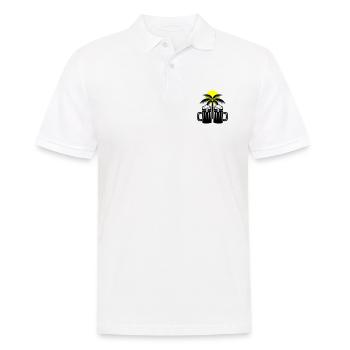 Beer Beach Palm Trees Island - Men's Polo Shirt - white - Front - Kai (181cm)