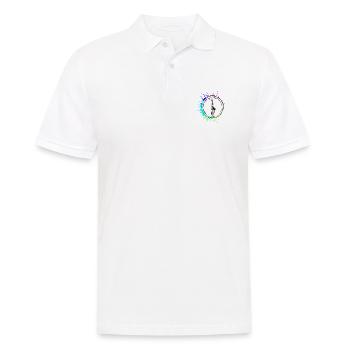 Trompete Symbol - Männer Poloshirt - Weiß - Vorne - Kai (181cm)