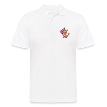 Chihuahua Hunde Geburtstag Comic - Männer Poloshirt - Weiß - Vorne - Kai (181cm)