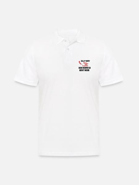 Hallo Tante - deine Schwester nervt mich - Männer Poloshirt - Weiß