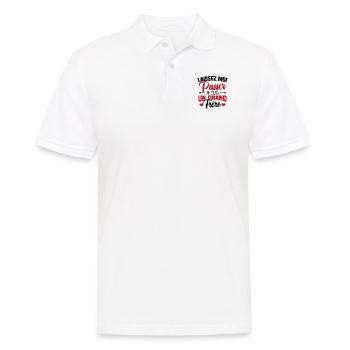 Laissez moi passer je suis un grand frère - Polo Homme - blanc - Devant - Kai (181cm)