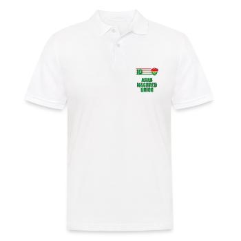 Union des Arabischen Maghreb Fußball Mannschaft - Männer Poloshirt - Weiß - Vorne - Kai (181cm)