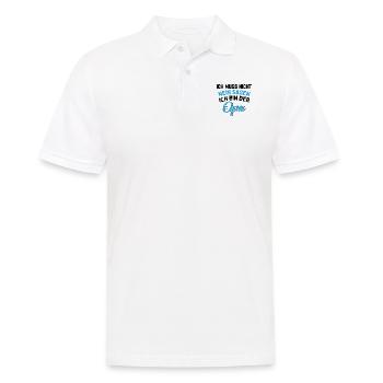 Ich Muss Nicht Nein Sagen Ich Bin Der Opa - Männer Poloshirt - Weiß - Vorne - Kai (181cm)