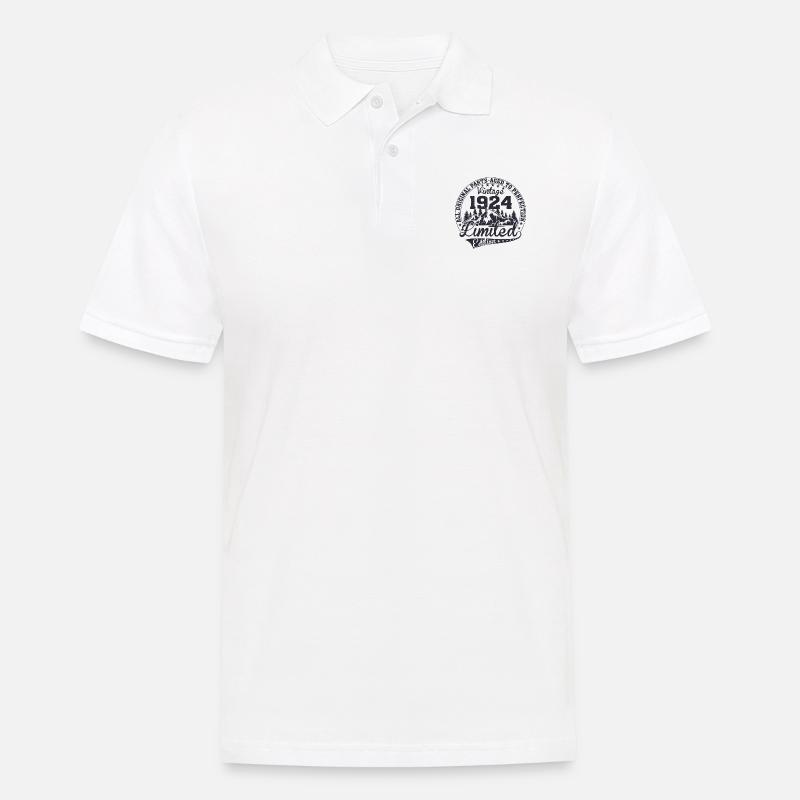 1924 - Männer Poloshirt - Weiß