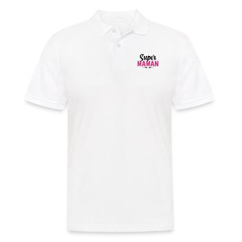 Super Maman - Polo Homme - blanc - Devant - Kai (181cm)