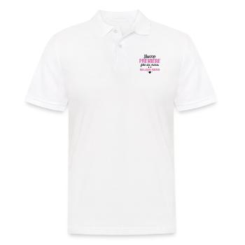 Body bébé meilleure maman première fête des mères - Polo Homme - blanc - Devant - Kai (181cm)