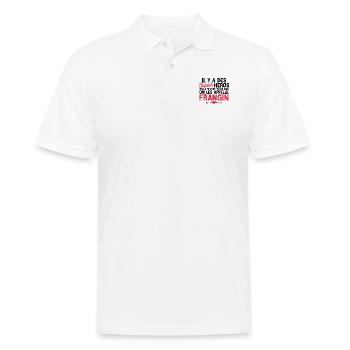 Frangin super héros - Polo Homme - blanc - Devant - Kai (181cm)