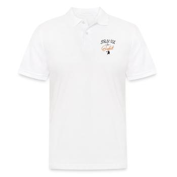 Pas Dispo, Basket Oblige - Polo Homme - blanc - Devant - Kai (181cm)