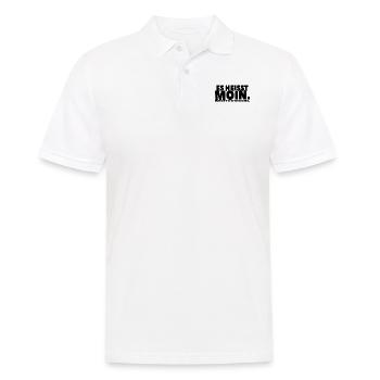 Moin Moin Sabbel-Spaß - Männer Poloshirt - Weiß - Vorne - Kai (181cm)