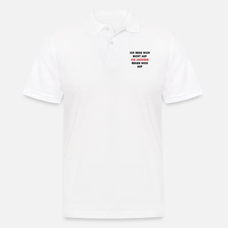 Gelassenheits-Spruch - Männer Poloshirt - Weiß