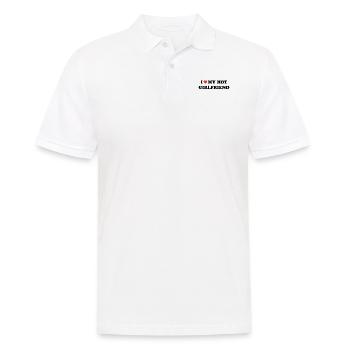 Meine Heiße Freundin Lieben - Männer Poloshirt - Weiß - Vorne - Kai (181cm)