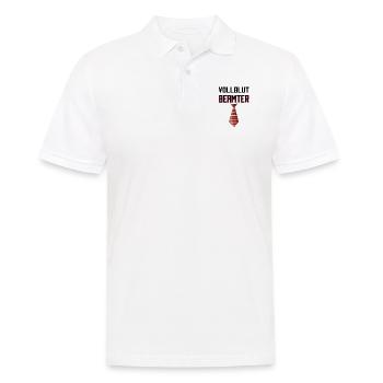 Vollblut Beamter - Männer Poloshirt - Weiß - Vorne - Kai (181cm)