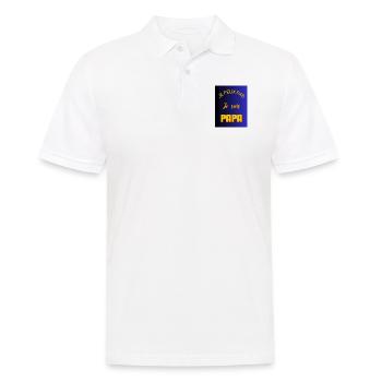 ICH KANN NICHT, ICH BIN EIN VATER - Männer Poloshirt - Weiß - Vorne - Kai (181cm)