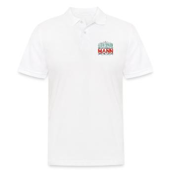 Valentines Garagenmann Mechaniker ! - Männer Poloshirt - Weiß - Vorne - Kai (181cm)