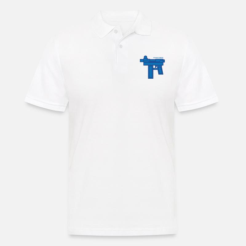 Zombies Player Right - Männer Poloshirt - Weiß